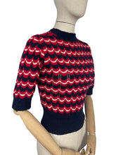 Load image into Gallery viewer, Reproduction 1940's Victory Jumper Hand Knitted from a WW2 Pattern by Home Notes - Bust 34 36