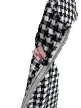 Load image into Gallery viewer, Original 1950's 1960's Black and White Houndstooth Check Wiggle Dress with Pockets - Bust 38 *