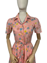 Load image into Gallery viewer, Original 1970’s Does 1940’s Floral Belted Day Dress - Bust 34