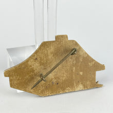 Load image into Gallery viewer, Vintage Carved Bovine Alpine Chalet Brooch - Quirky Little Tourist Brooch