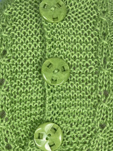 Load image into Gallery viewer, Reproduction 1940's Puff Sleeved Jumper with Neat Half Collar in Chartreuse Alpaca Silk - Bust 34 36