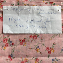 Load image into Gallery viewer, Original 1930's 1940's Cotton Voile in Pink with Charming Floral Roses Print - 38" x 62"