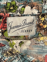 Load image into Gallery viewer, Beautiful Vintage Jeannie Brand Jersey Bold Floral Wiggle Dress - Bust 38 40