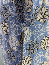 Load image into Gallery viewer, Original 1940's CC41 Heavy Linen Dress in Blue, Black and White - Bust 35 36