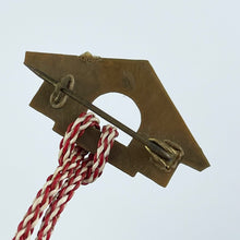 Load image into Gallery viewer, Vintage 1930's or 1940's Red Boots Hanging from a Dog Kennel Brooch