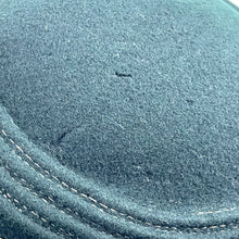 Load image into Gallery viewer, Original 1940’s Dark Green Felt Pancake Hat with Felt Bow Trim