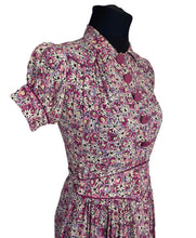 Load image into Gallery viewer, Original 1940's CC41 Ditsy Floral Crepe Day Dress - Very Petite - Bust 32