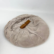 Load image into Gallery viewer, Original 1950’s Grey and Brown Velvet Hat with Bow Trim