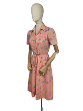 Load image into Gallery viewer, Original 1970’s Does 1940’s Floral Belted Day Dress - Bust 34