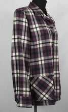 Load image into Gallery viewer, Vintage Pendleton Style Wool Check Jacket in Purple, White and Black - B40