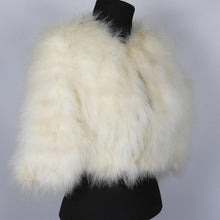Load image into Gallery viewer, 1950s White Marabou Feather Jacket - Vintage Wedding