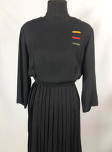 Load image into Gallery viewer, 1950s American Jack Dallas Black Day Dress - B38/40