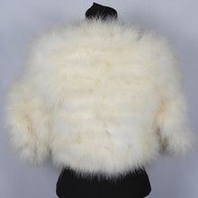 Load image into Gallery viewer, 1950s White Marabou Feather Jacket - Vintage Wedding