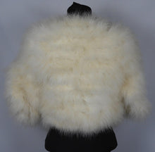 Load image into Gallery viewer, 1950s White Marabou Feather Jacket - Vintage Wedding