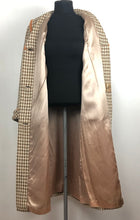 Load image into Gallery viewer, 1950s Houndstooth Check Coat in Orange, Black and Cream - B38/39