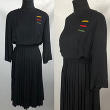 Load image into Gallery viewer, 1950s American Jack Dallas Black Day Dress - B38/40