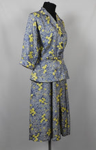 Load image into Gallery viewer, 1940s Artificial Silk Dress Which Looks Like A Suit - B38/40