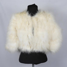 Load image into Gallery viewer, 1950s White Marabou Feather Jacket - Vintage Wedding