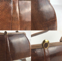 Load image into Gallery viewer, Original Vintage 1950's Mappin & Webb Lizard Skin Bag