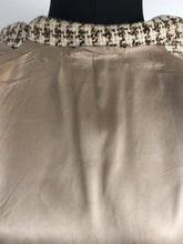 Load image into Gallery viewer, 1950s Houndstooth Check Coat in Orange, Black and Cream - B38/39
