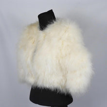Load image into Gallery viewer, 1950s White Marabou Feather Jacket - Vintage Wedding