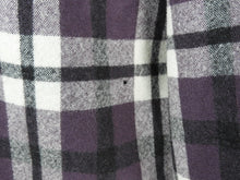 Load image into Gallery viewer, Vintage Pendleton Style Wool Check Jacket in Purple, White and Black - B40