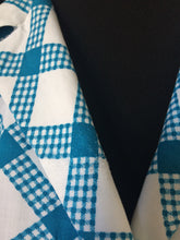 Load image into Gallery viewer, 1950s St Michael Marspun Blue and Check Dress - B36