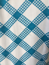 Load image into Gallery viewer, 1950s St Michael Marspun Blue and Check Dress - B36