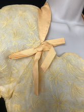Load image into Gallery viewer, 1950s Lee Delman Yellow Floral Net Evening Dress