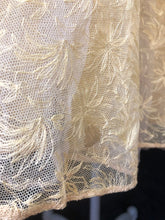 Load image into Gallery viewer, 1950s Lee Delman Yellow Floral Net Evening Dress