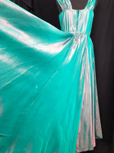 Load image into Gallery viewer, 1950s Green Shot Taffeta Evening Dress - B36