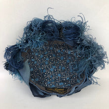 Load image into Gallery viewer, 1940s Alice Camue Blue Ostrich Feather and Silk Hat