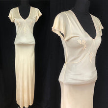 Load image into Gallery viewer, 1940's Yellow Celanese Nightdress - B34