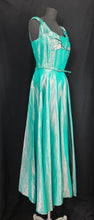 Load image into Gallery viewer, 1950s Green Shot Taffeta Evening Dress - B36