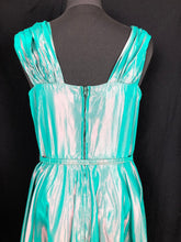 Load image into Gallery viewer, 1950s Green Shot Taffeta Evening Dress - B36