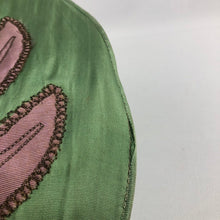 Load image into Gallery viewer, RESERVED FOR LOU - 1920s 1930s Green and Pink Fabric Sun Hat - Beach Wear