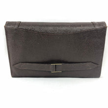 Load image into Gallery viewer, 1930s 1940s Brown Leather Clutch Bag