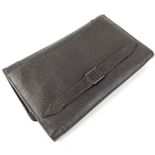 Load image into Gallery viewer, 1930s 1940s Brown Leather Clutch Bag