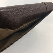 Load image into Gallery viewer, 1930s 1940s Brown Leather Clutch Bag