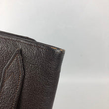 Load image into Gallery viewer, 1930s 1940s Brown Leather Clutch Bag