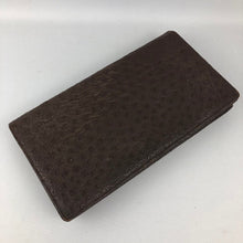 Load image into Gallery viewer, 1930s 1940s Brown Leather Clutch Bag - Ostrich Skin