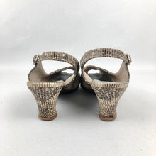 Load image into Gallery viewer, 1950s Snakeskin Shoes and Handbag Set - UK 3 3.5 *