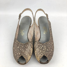 Load image into Gallery viewer, 1950s Snakeskin Shoes and Handbag Set - UK 3 3.5 *