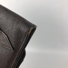 Load image into Gallery viewer, 1930s 1940s Brown Leather Clutch Bag