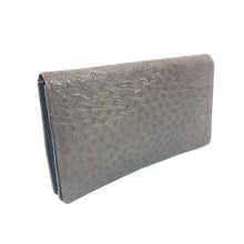 Load image into Gallery viewer, 1930s 1940s Brown Leather Clutch Bag - Ostrich Skin