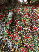 Load image into Gallery viewer, Original 1930s Vibrant Paisley Evening Jacket - Coat - UK Bust 36"