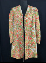 Load image into Gallery viewer, Original 1930s Vibrant Paisley Evening Jacket - Coat - UK Bust 36"