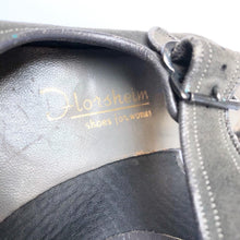 Load image into Gallery viewer, Original 1940s Charcoal Grey Suede Sandals - Great Shoes - UK 7 or 7.5