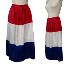 Load image into Gallery viewer, Original 1940's Red, White and Blue Skirt Made from the Netherlands Flag - Victory Skirt