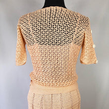 Load image into Gallery viewer, Original 1930s Crochet Skirt and Top Set - B34